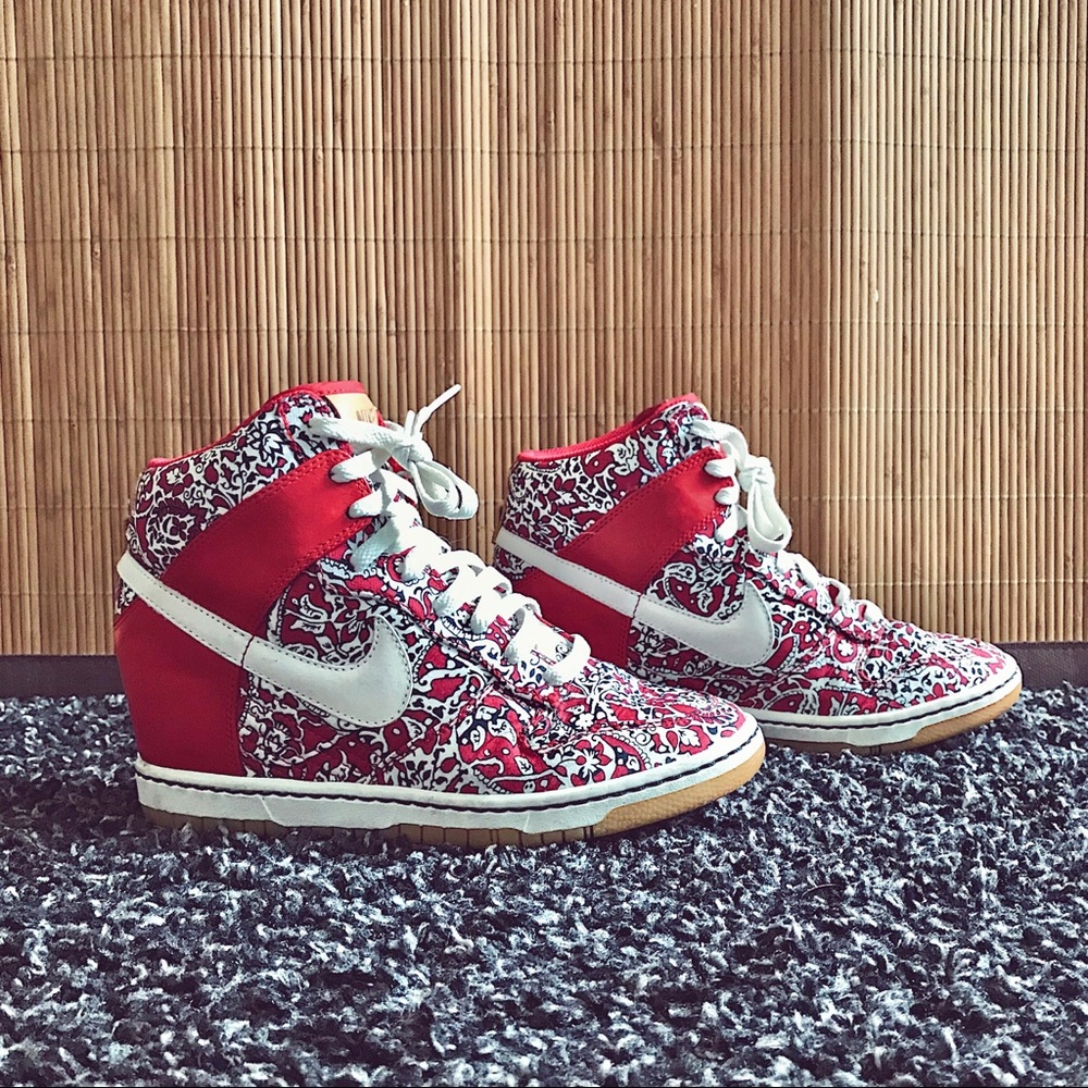 Nike Sky Hi Dunk Liberty Of London Wedge Sneakers